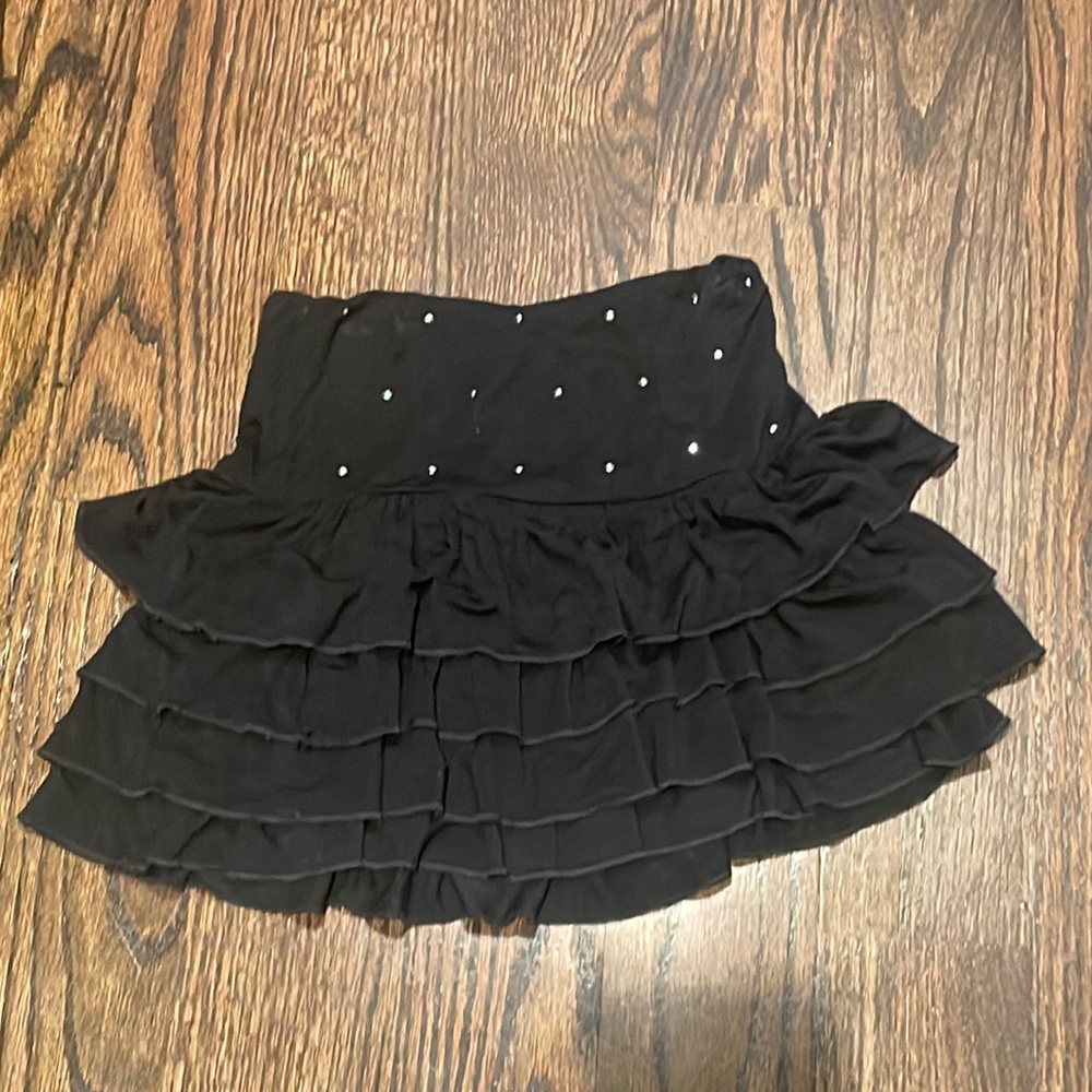 Random Hearts ruffled skirt size L